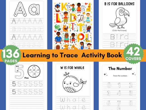Learning to Trace Kids Activity Book