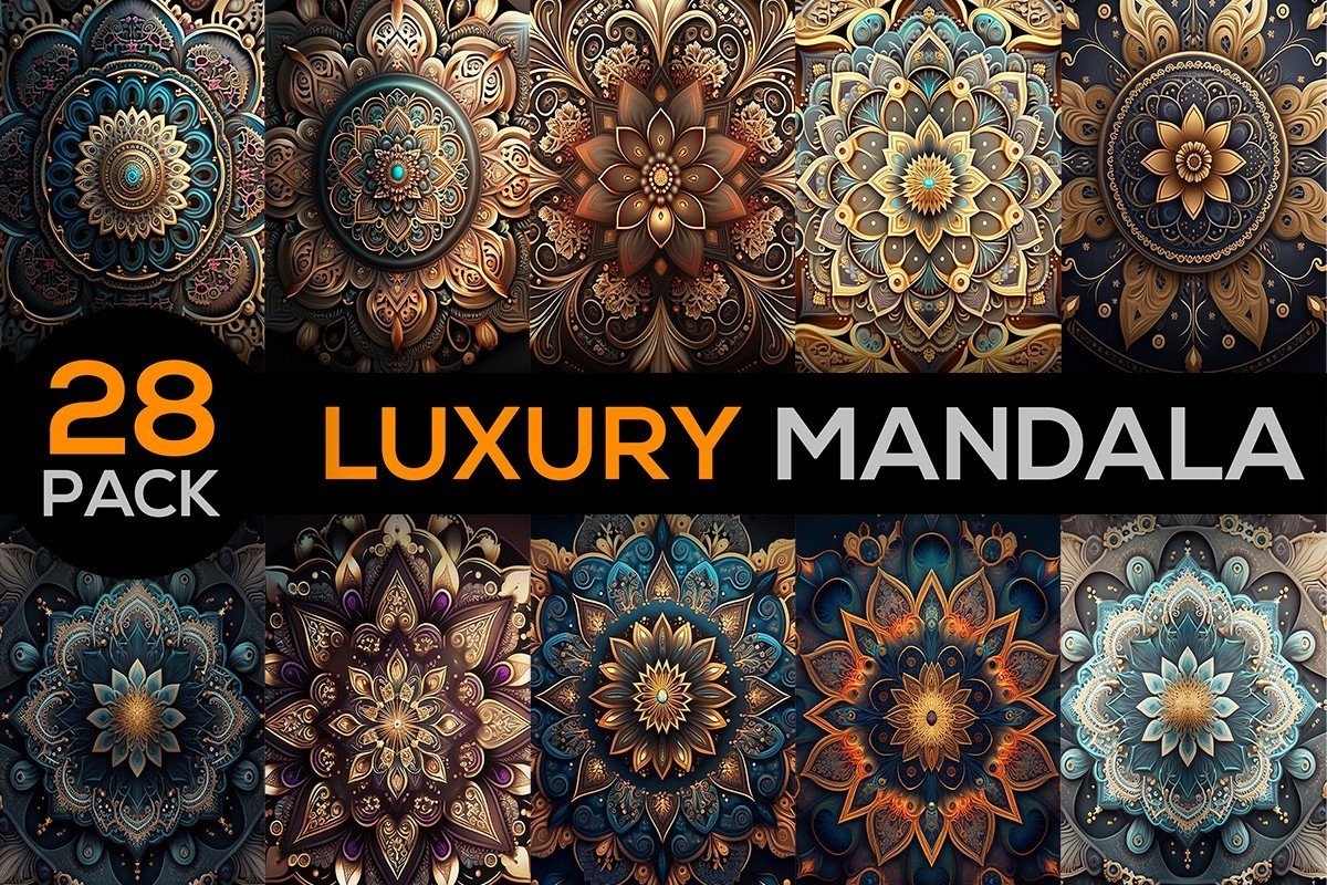 Premium Luxury Mandala Background Bundle