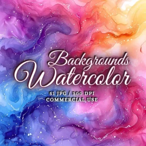 Watercolor Texture Background Bundle