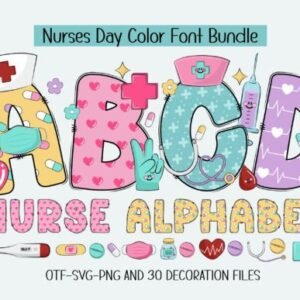 Nurse Alphabet Font