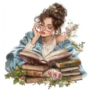 Girl With Green Gildan Holding a Book in Her Hands