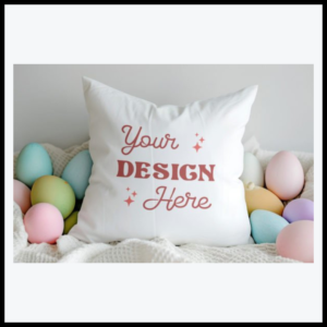 Pillow Mockup Easter