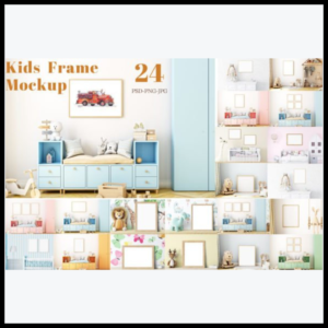 24 Frame Mockup Bundle Kids