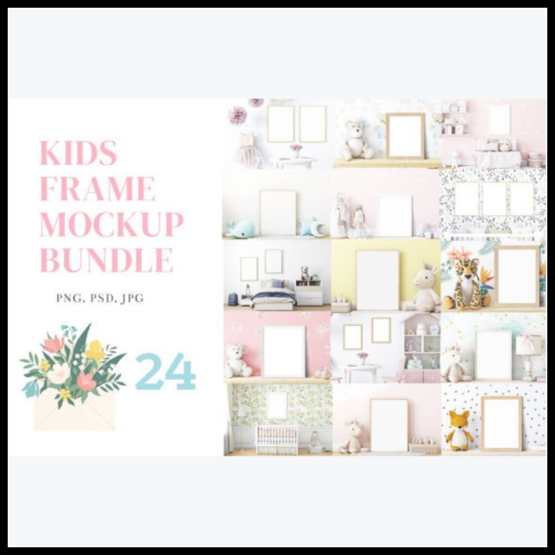 new Frame Mockup Bundle Kids