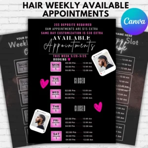 Weddings and Appointments