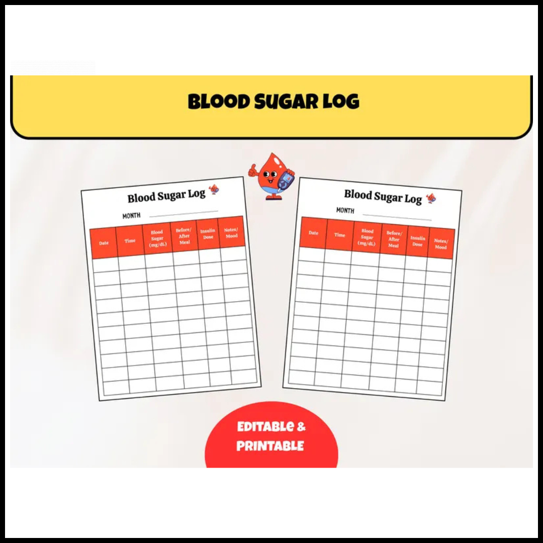 Blood Sugar Planner