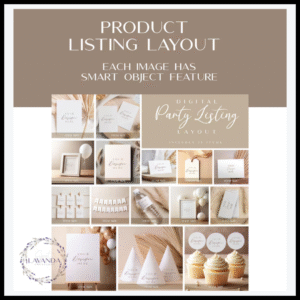 DIGITAL PRODUCT LISTING TEMPLATES