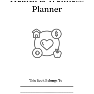 Health and Wellness Planner