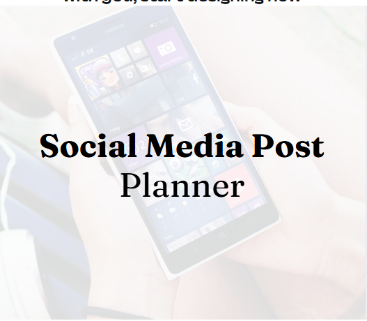 Social Media Post Planner