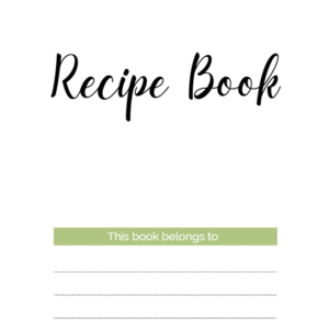Canva Recipe Journal