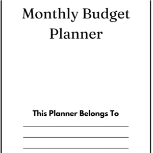 Monthly Budget Planner
