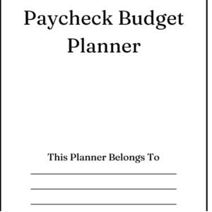 Paycheck budget