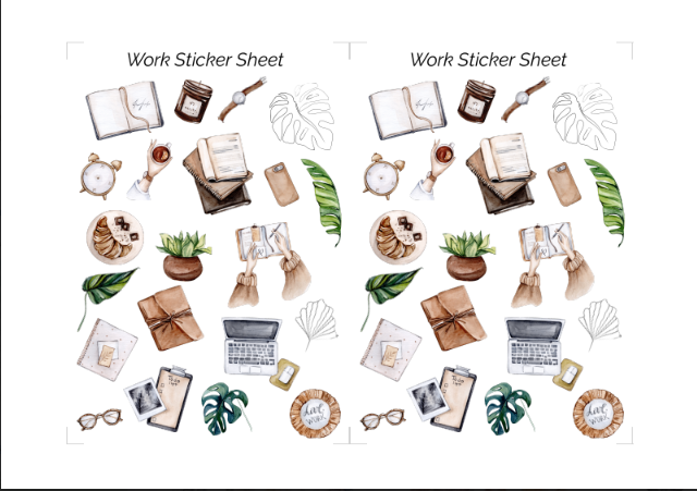 Work Sticker Sheet