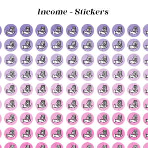 Income Exoense Sticker