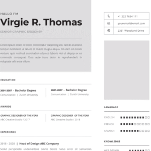 Professional CV Resume Vol.42