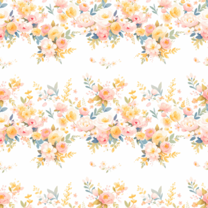 floral peach boho pastel