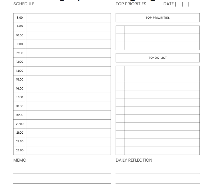 Productivity Planner