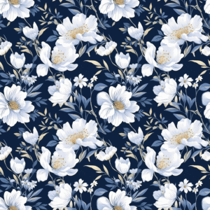 floral icy blue flower 2