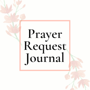 Prayer Request Journal