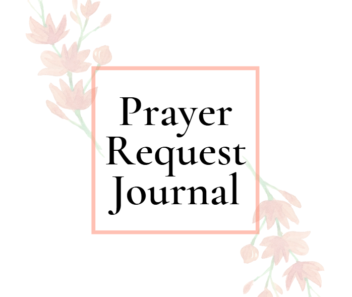 Prayer Request Journal
