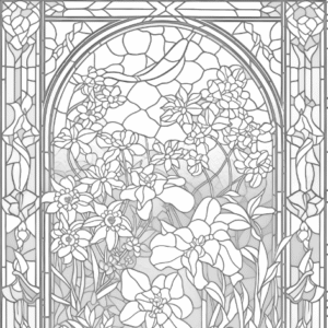 276 Garden Stained Glass
