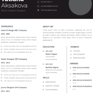 Professional CV Resume Vol.32