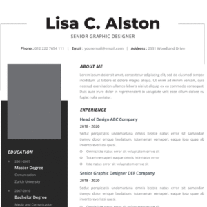 Professional CV Resume Vol.25