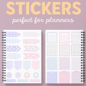 STICKER SHEET PASTEL NOTES