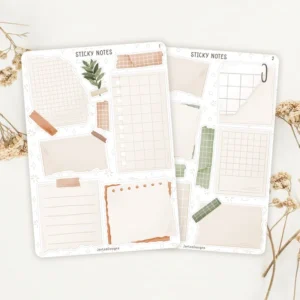 sticker notes-sticker sheets