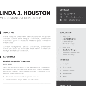 Professional CV Resume Vol.37