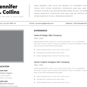 Professional CV Resume Vol.38