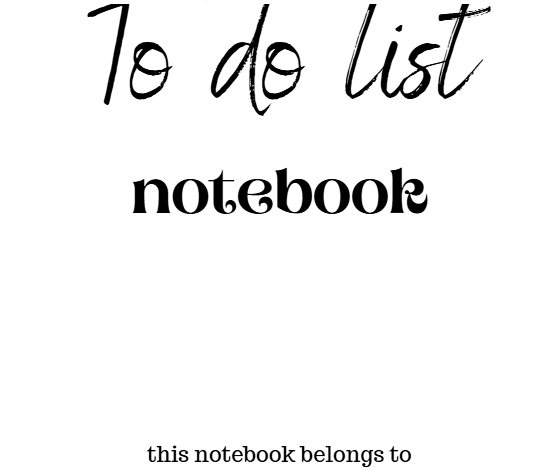 To Do List Notebook