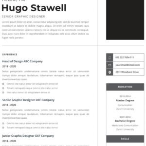 Professional CV Resume Vol.17