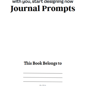 Journal Prompts