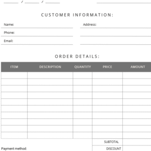 Order Form