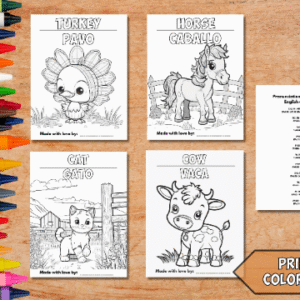 Barnyard Bilinguals Coloring and Learning Book