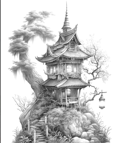 Japanese Style Fairy Houses