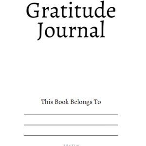 Gratitude Journal With Prompts