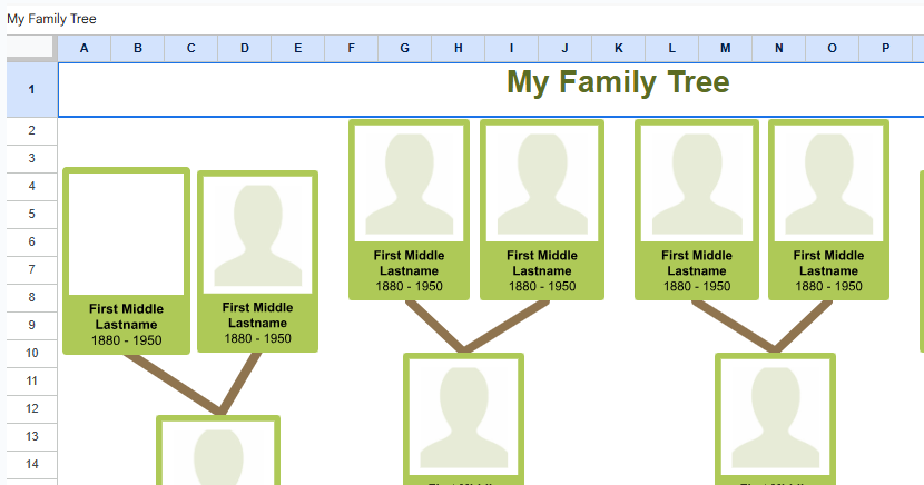 family tree with photos.xlsx