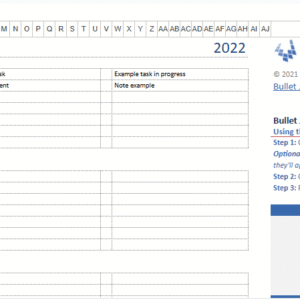 bullet journal templates.xlsx