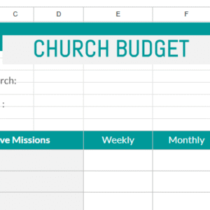 Church budget.xlsx