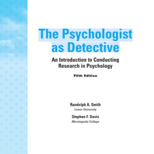 The Psychologist as Detective