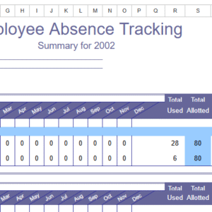EMPLOYEE ABSENCE TRACKING.XLT