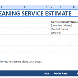 Cleaning Service Estimate Template.xlsx
