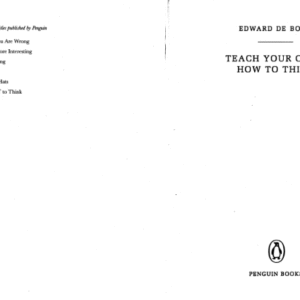 Teach Your Child How to Think