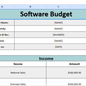 Free Basic Software Budget Template.xlsx