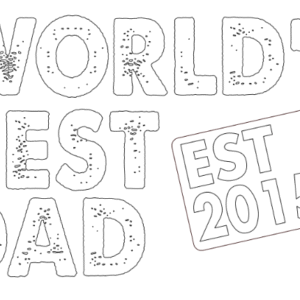 world is best dad est 2019,m