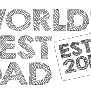 world is best dad est 2019,p