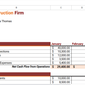 Free Project Cash Flow Template.xlsx