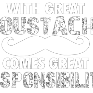 with great moustache